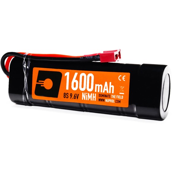 NUPROL POWER - Compact NiMH 1600mAh 9.6V Battery Pack (STK-Deans)