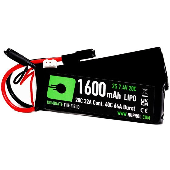 NUPROL POWER - LiPo 1600mAh 7.4V 20C Battery Pack (DBL-Tamiya)